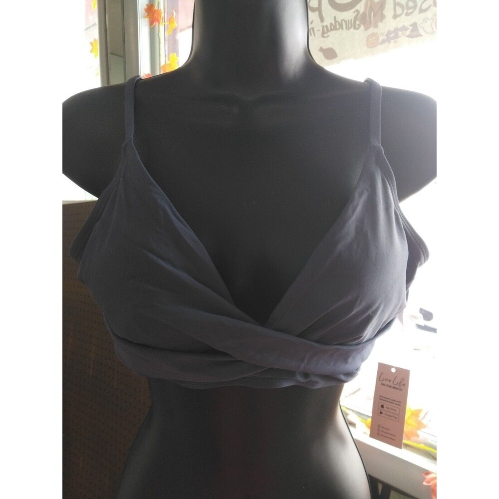 Nwt Cupshe Size Small Blue Bikina Top